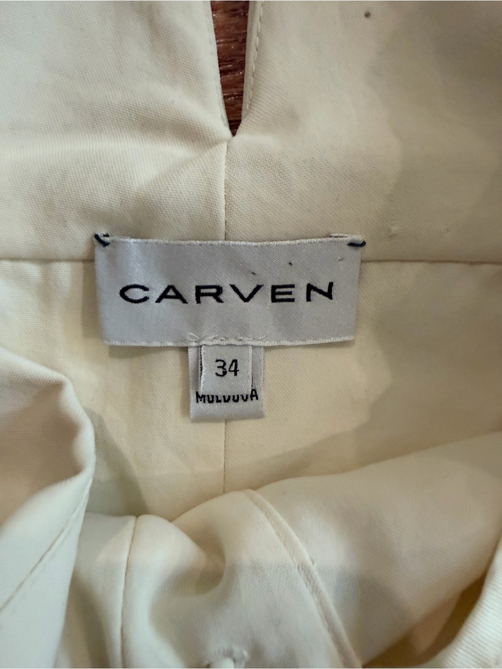 Carven Cream Lace-Up Satin Tank Top - Picture 3 of 5